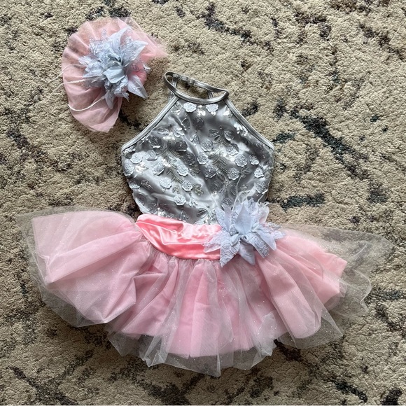 Weissman Pink & Gray Ballet Dance Costume - Picture 4 of 7